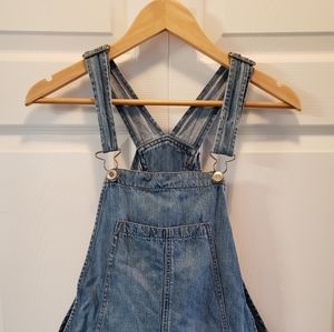 Denim short overall
